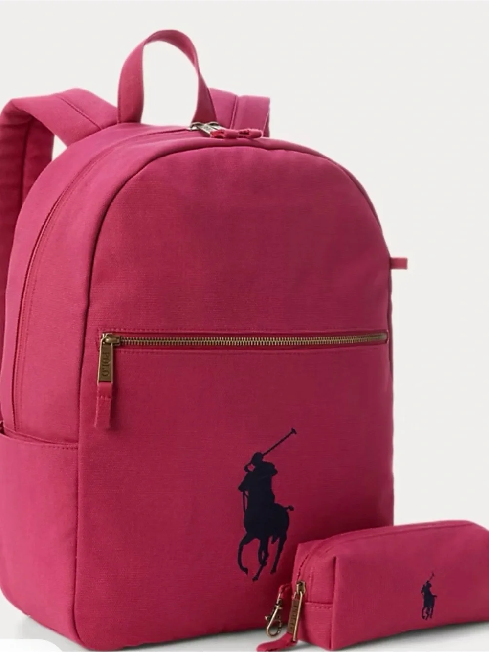 RALPH LAUREN KIDS Canvas Polo Pony Backpack